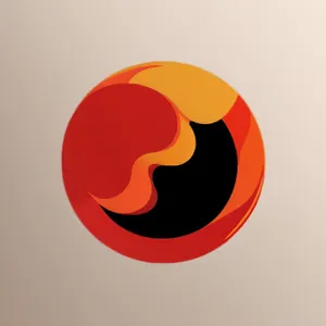 Bright orange glossy web button icons set.