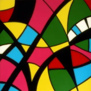 Colorful Geometric Mosaic Pattern