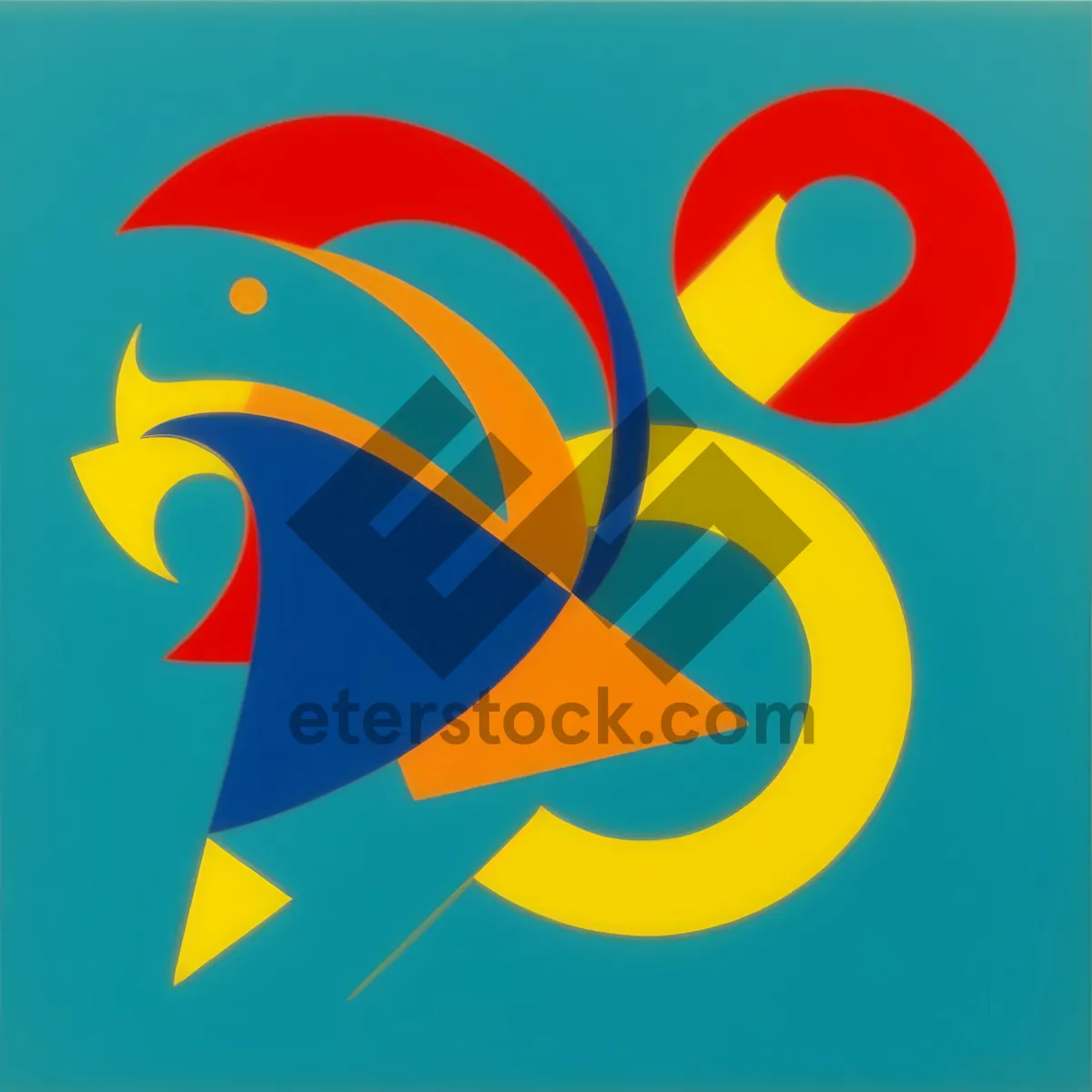 Picture of Abstract geometric design art graphic symbol icon