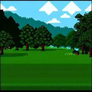 Vibrant Golf Course Surrounded by Lush Countryside
