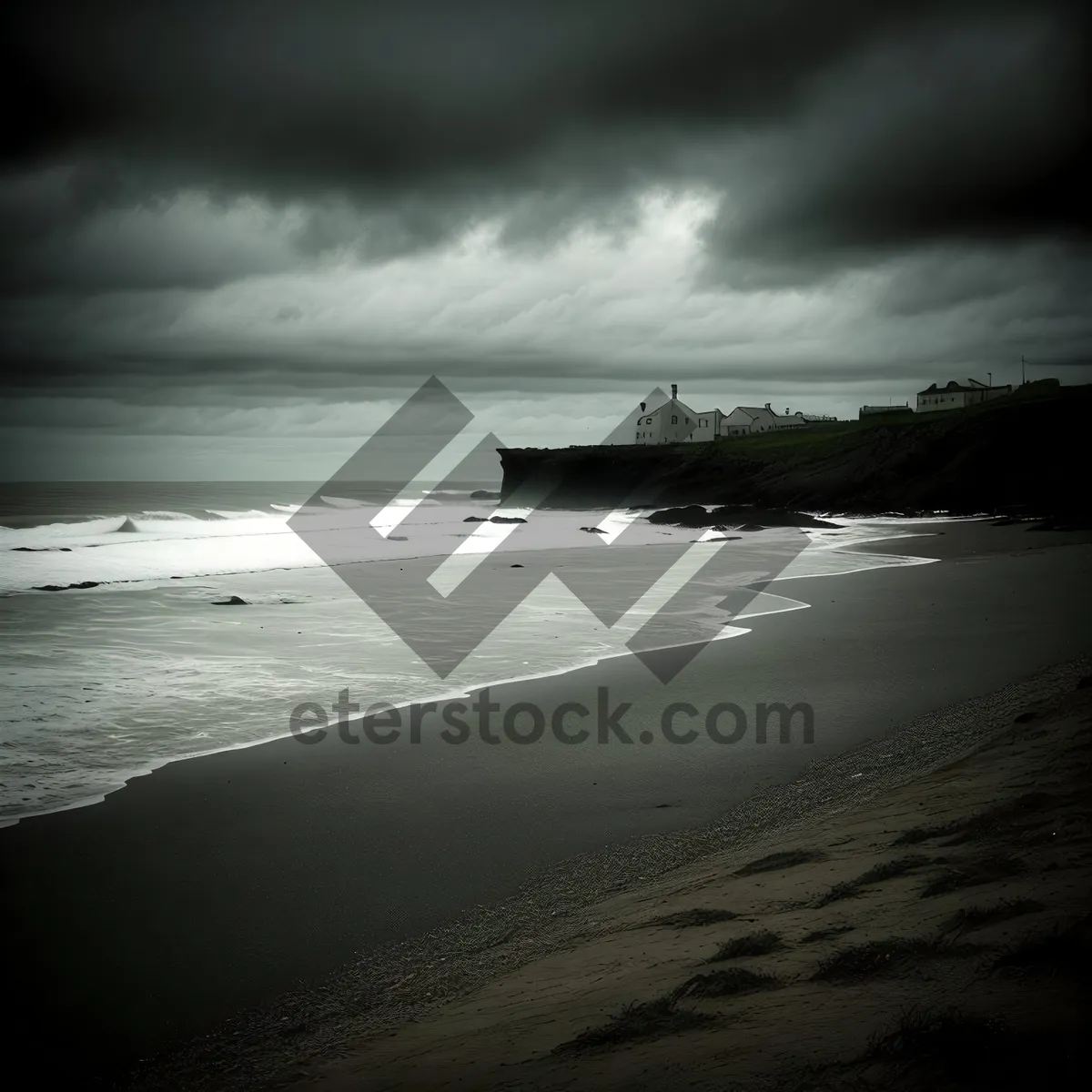 Picture of Serenity at Sunset: Shipwreck on the Beach