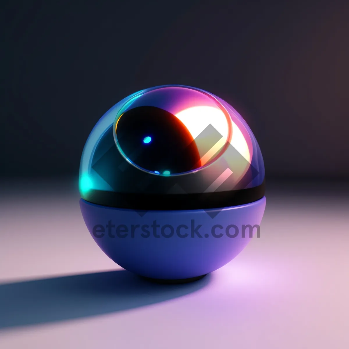 Picture of Colorful Glass Button Icon with Glossy Design