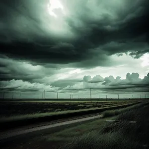 Scenic Skyline on Rural Expressway: Bridge Over Clouds