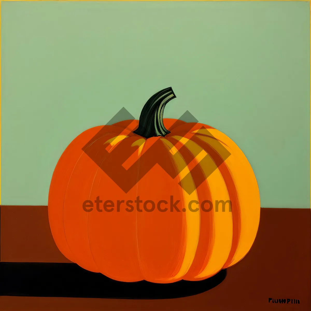 Picture of Festive Autumn Pumpkin Harvest Decor