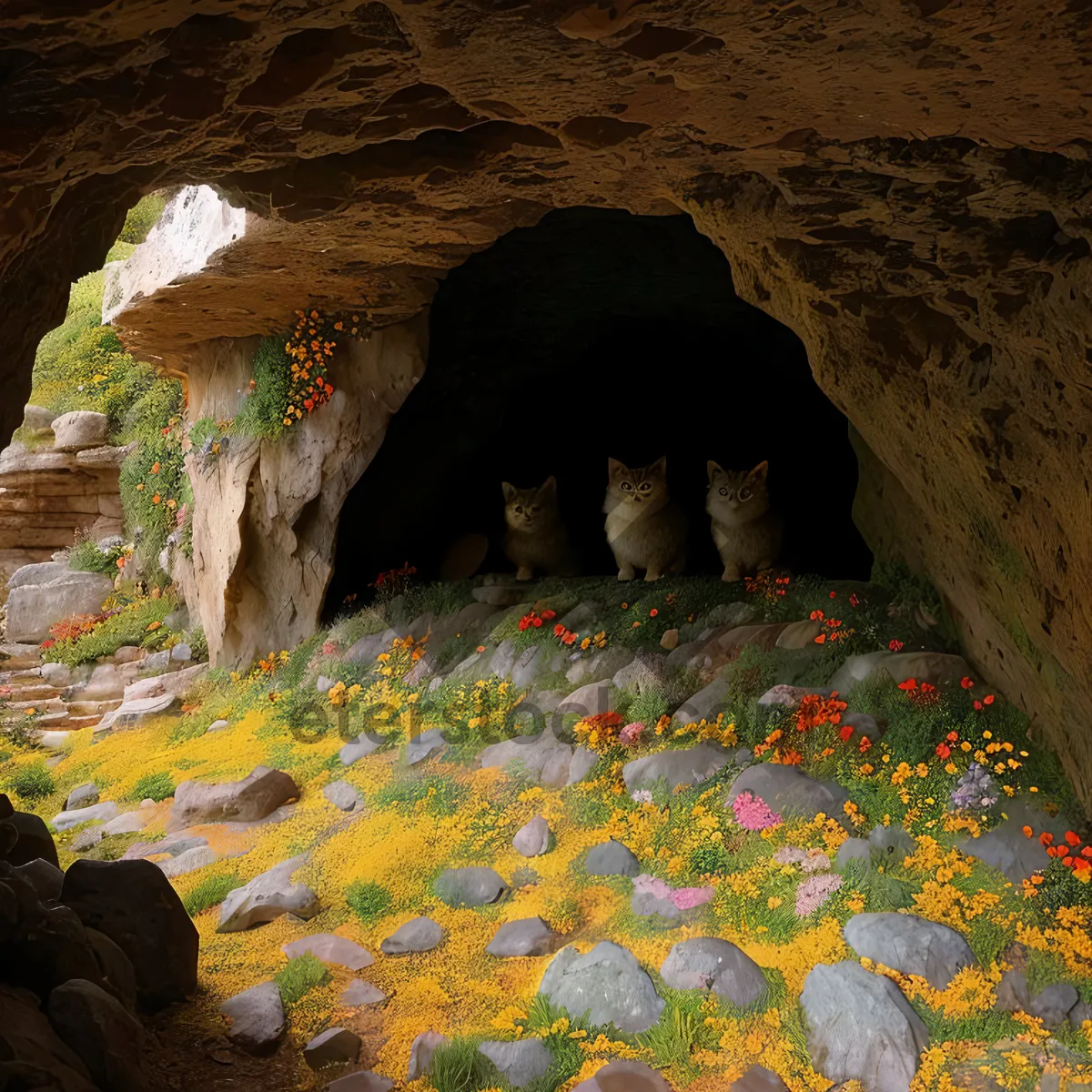 Picture of Scenic Sandstone Canyon in National Park