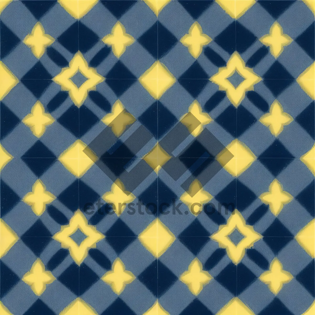 Picture of Geometric Retro Checkered Square Mosaic Wallpaper