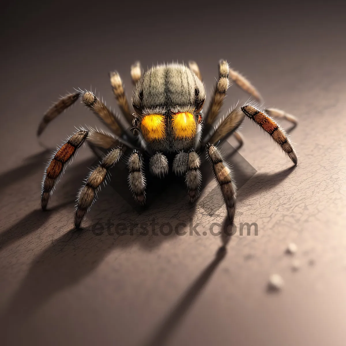 Picture of Hairy Arachnid Leg Closeup: Beware of this Creepy Barn Spider!