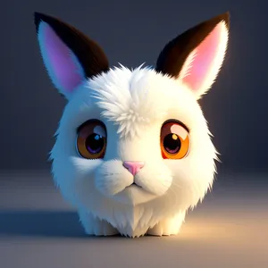 Fluffy Bunny with Adorable Whiskers