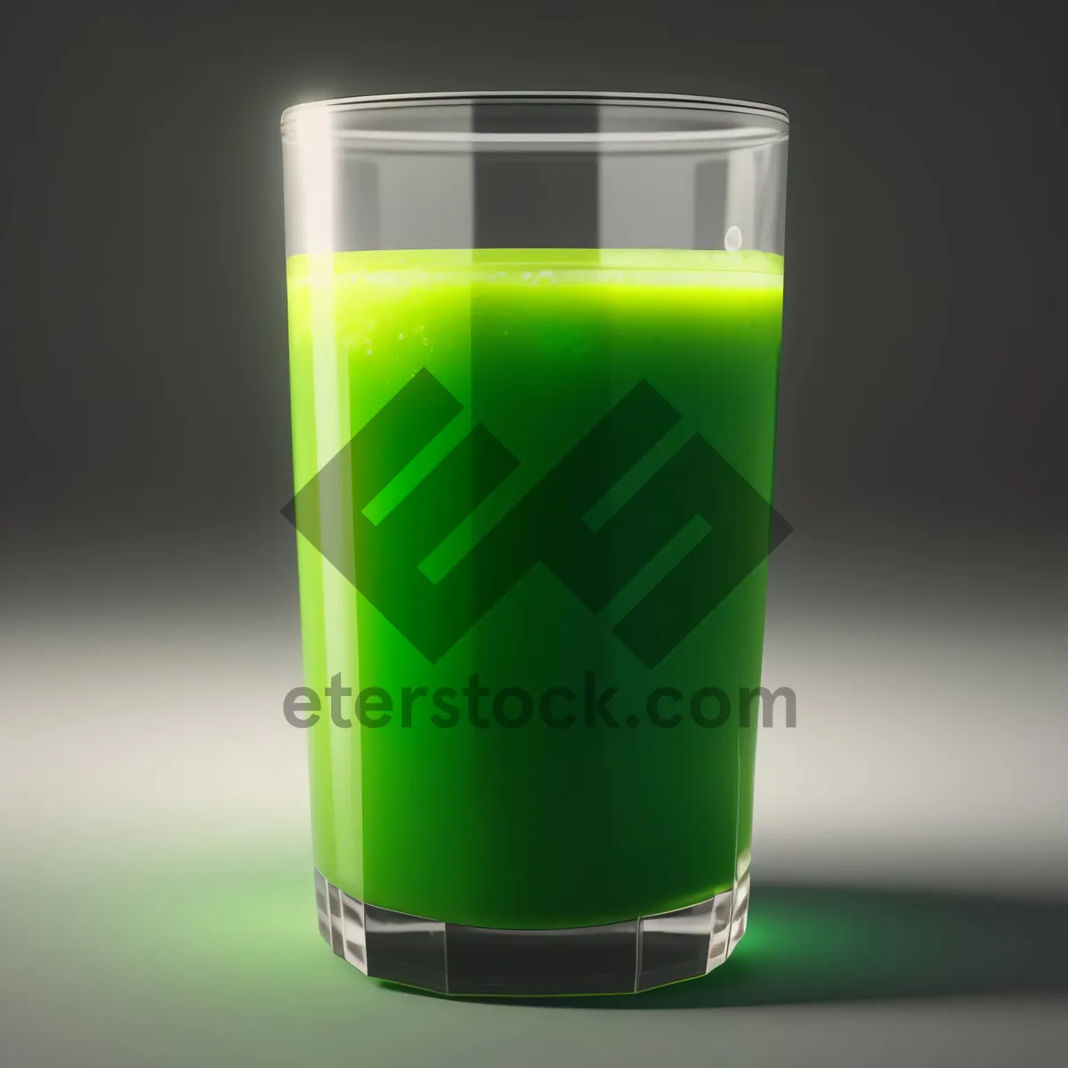 Picture of Fresh Glass of Refreshing Yellow Juice