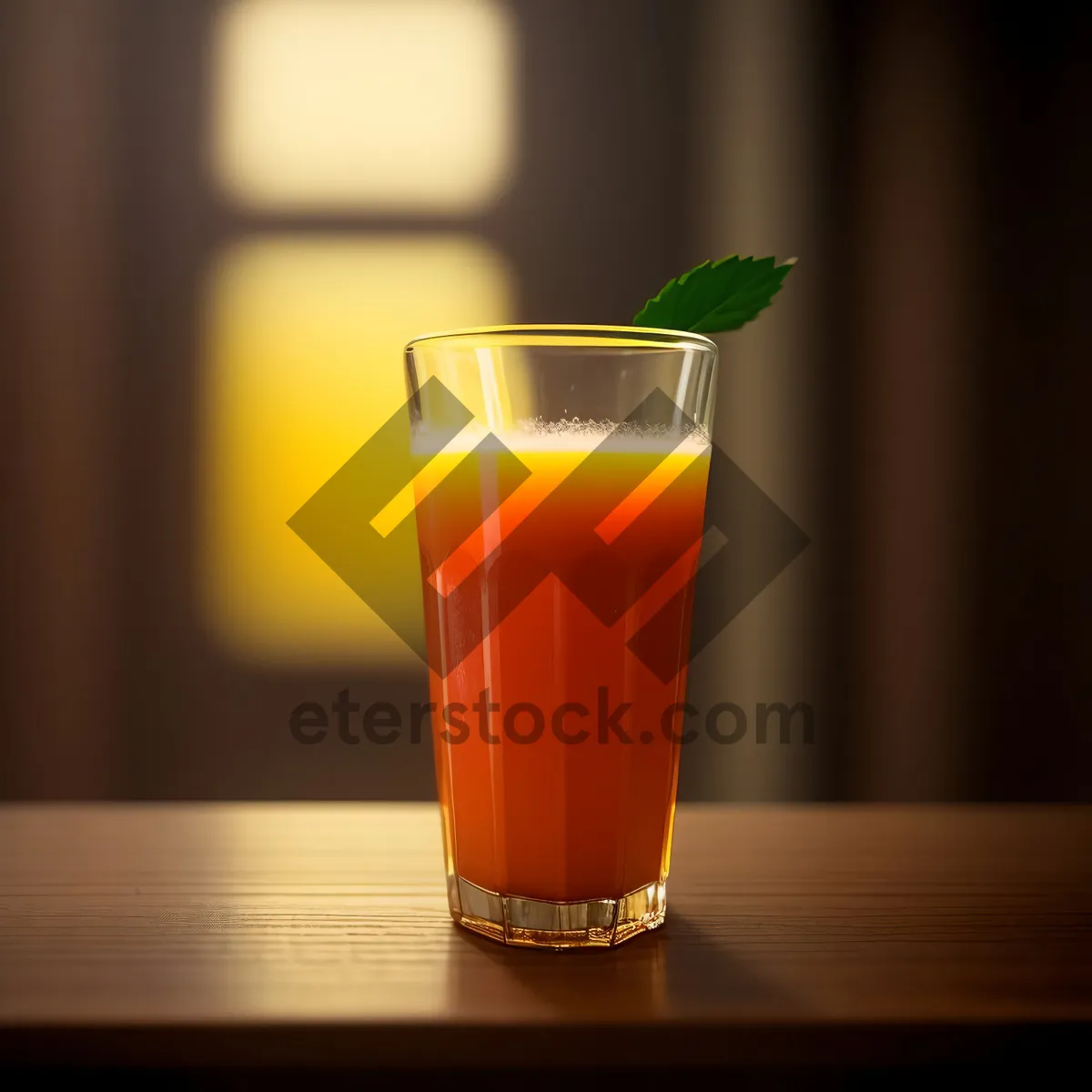 Picture of Refreshing Citrus Vodka Cocktail in Clear Glass