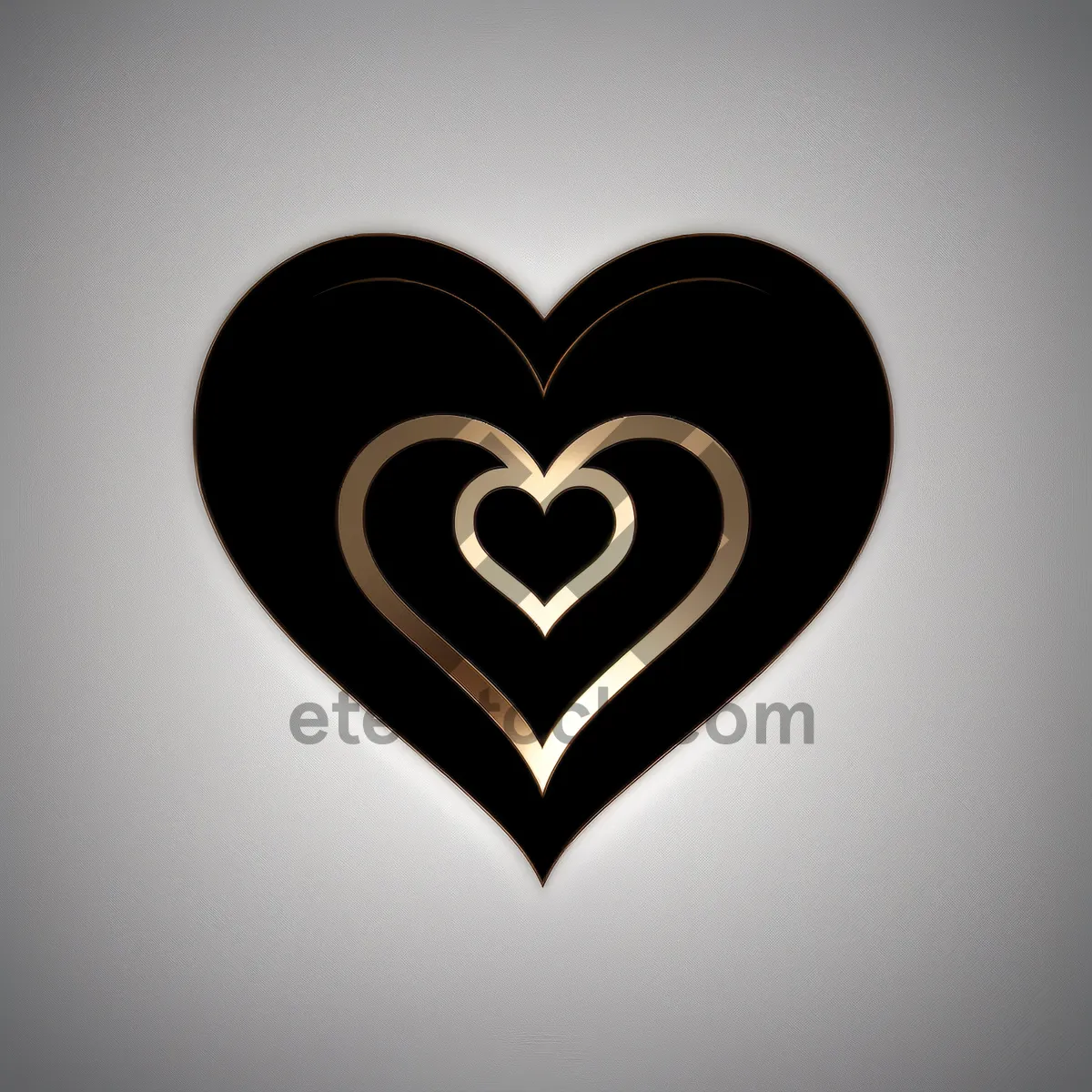 Picture of Romantic Heart Icon - Valentine's Day Graphic Design