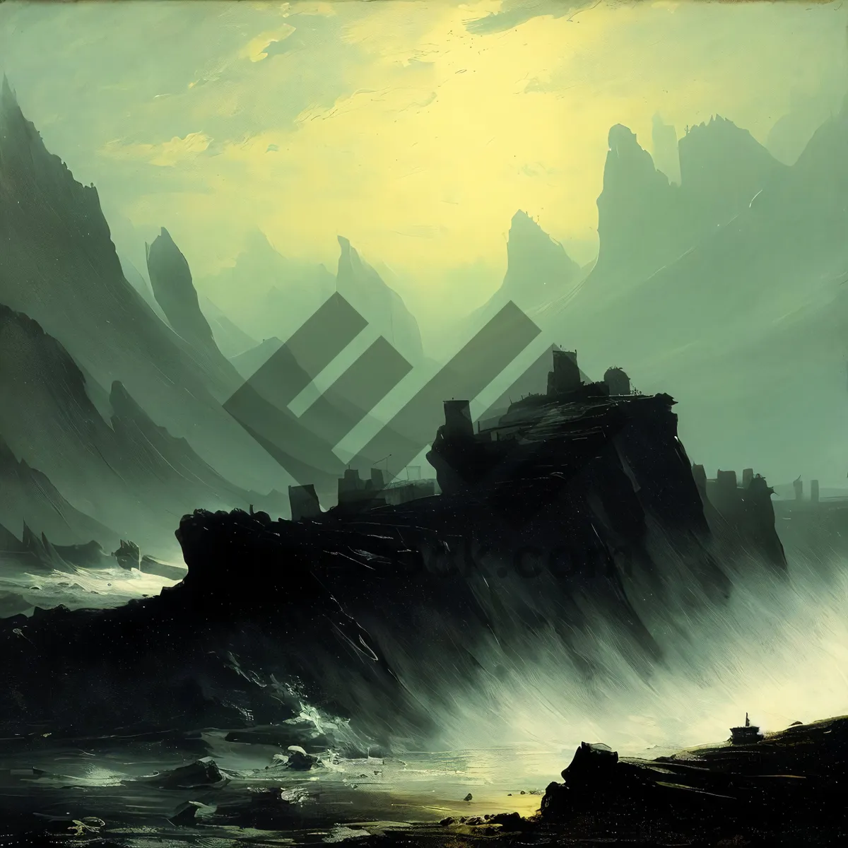 Picture of Majestic Mountain Valley Reflection