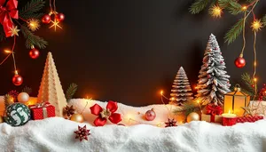 Golden Christmas Tree Ornament with Festive Ribbon Bow