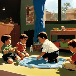 Smiling Teacher Leading Professional Classroom Meeting