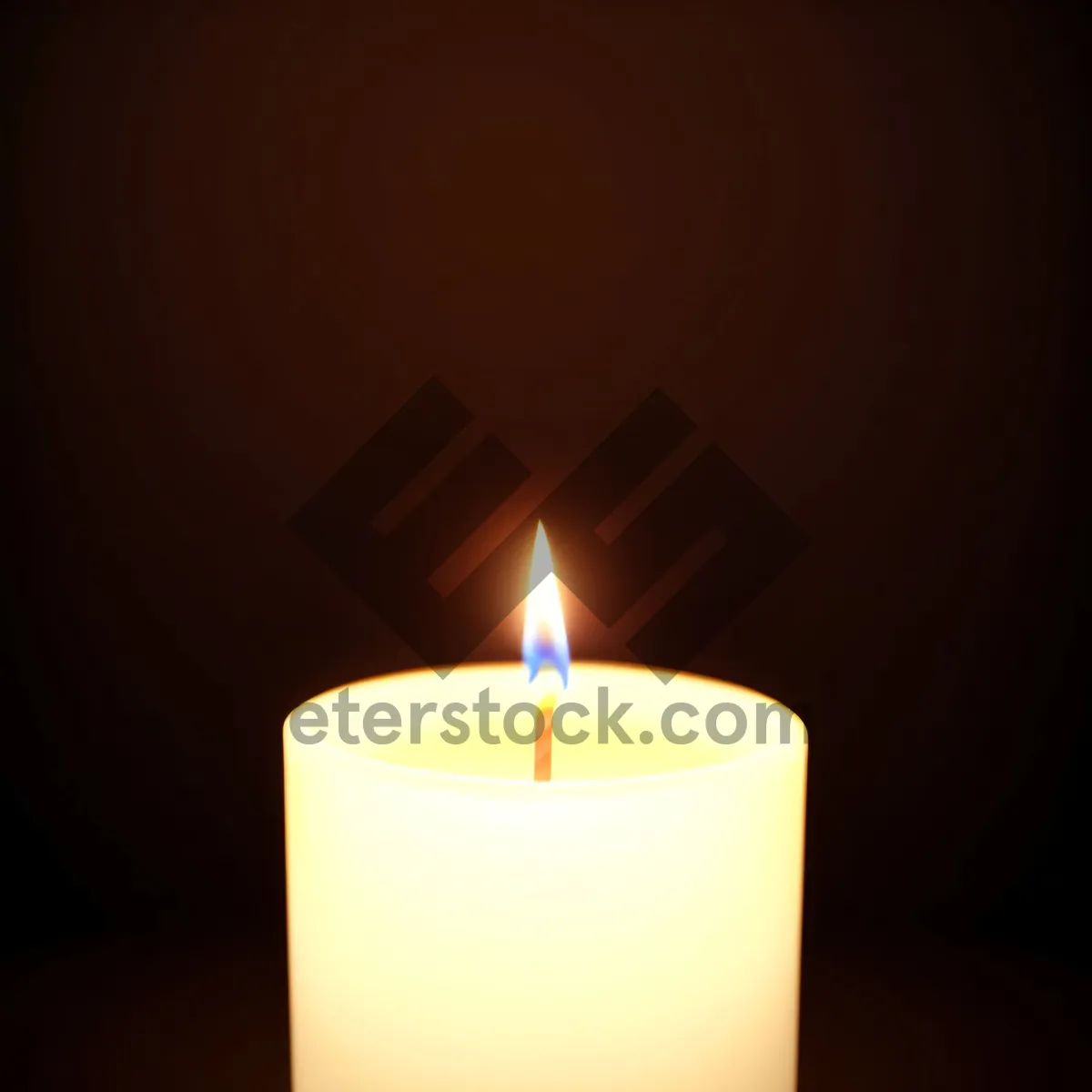 Picture of Radiant Candlelight Flickering in the Dark