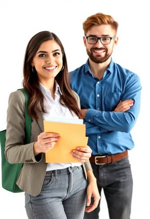 Happy businesswoman smiling confidently in corporate team meeting