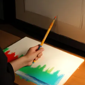 Office supplies for business education drawing