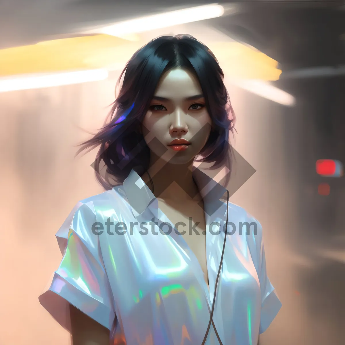 Picture of Happy Professional Businesswoman Smiling in Domestic Portrait