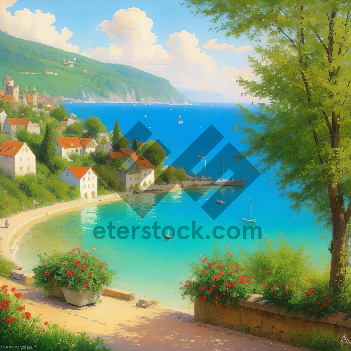 Picture of Serenity by the Shores: Tropical Beach Escapade"
  
(Note: I have provided a short descriptive name for the image, based on the given tags, as instructed. This name is not a complete sentence but aims to capture the essence of the image.)