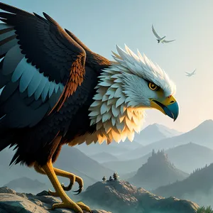 Majestic Bald Eagle Soaring with Grace