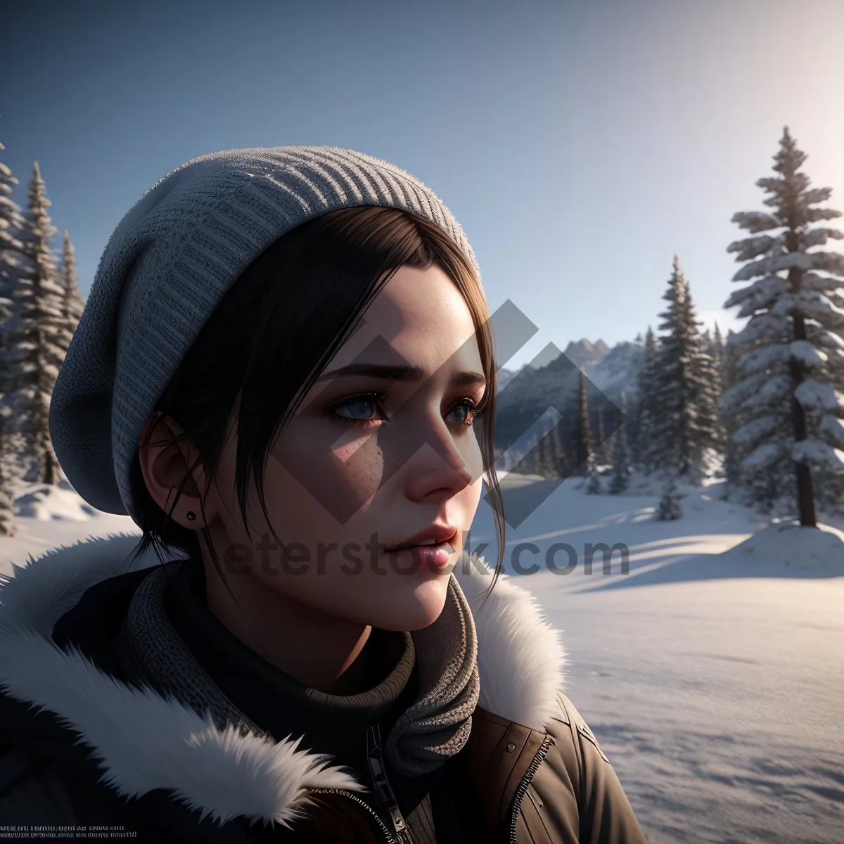 Picture of Winter Wonder - Smiling Adult in Snow