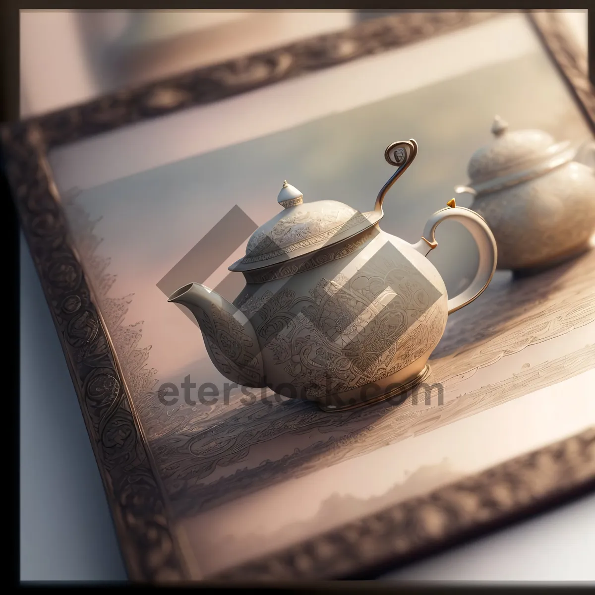 Picture of Traditional Chinese Teapot - Ceramic Drink Vessel