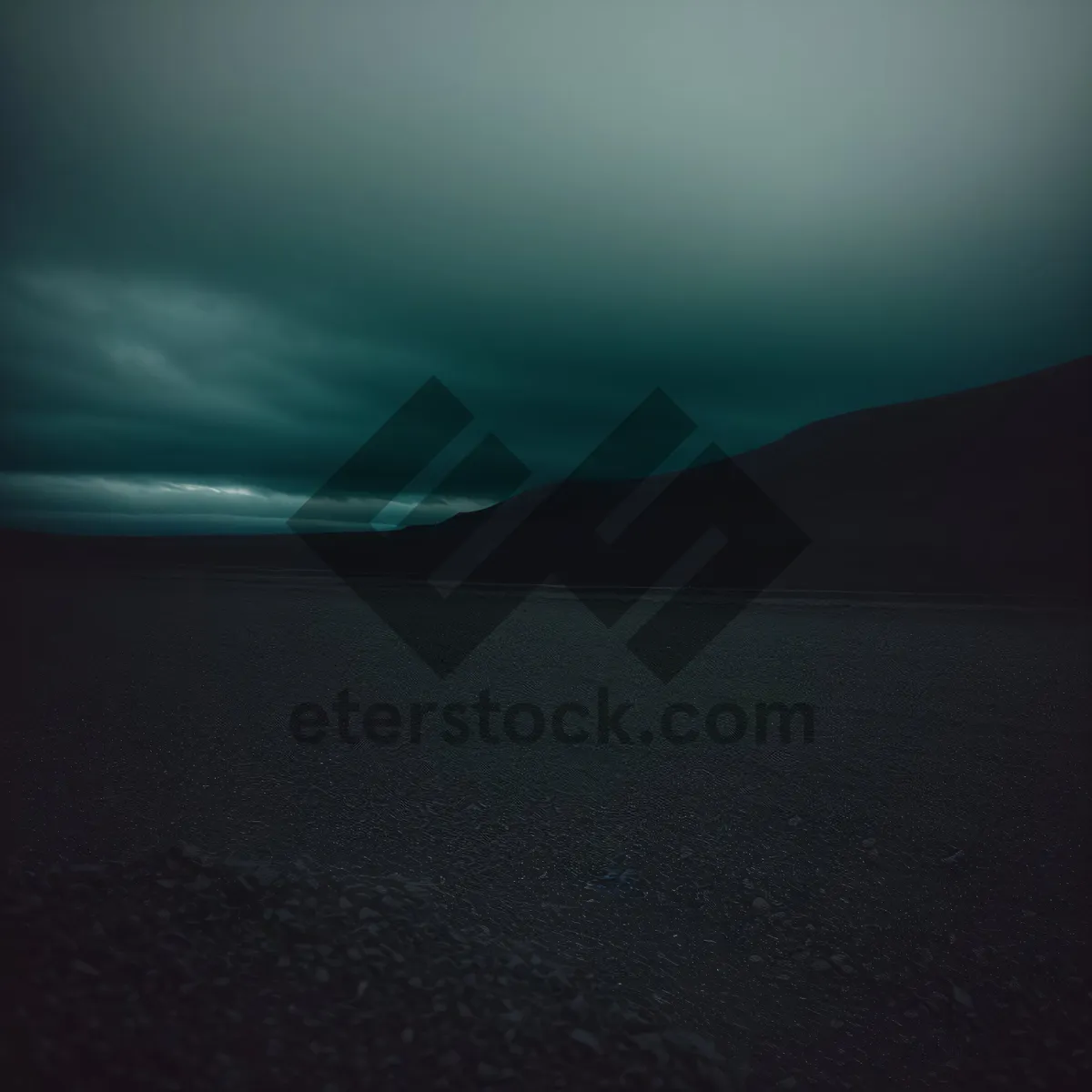 Picture of Majestic Desert Sunset Over Scenic Mountains