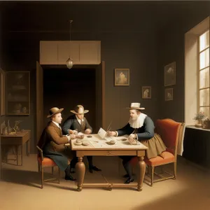 Modern Office Meeting Room with Business Professionals