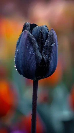 Spring Garden Tulip Bud in Glass Vase