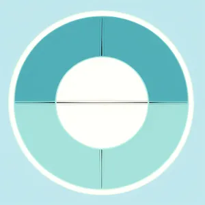 Glossy 3D Circle Web Button Icon