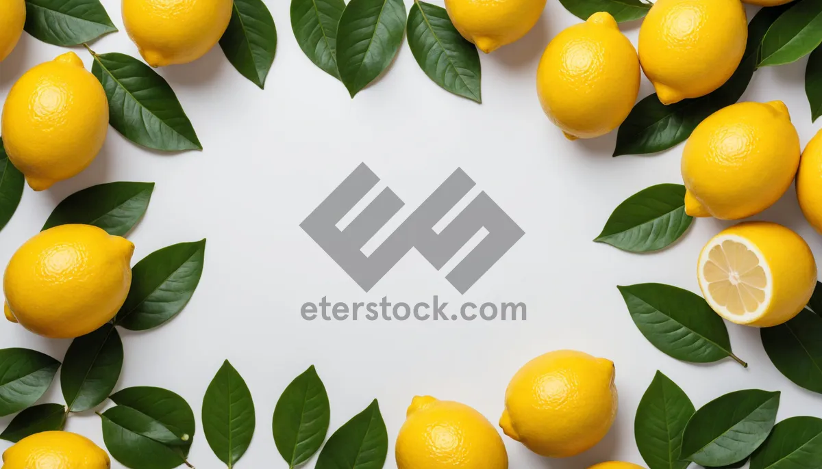 Picture of Fresh and Healthy Yellow Citrus Fruits.