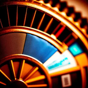 Roulette Time: Classic Game Wheel with Clock