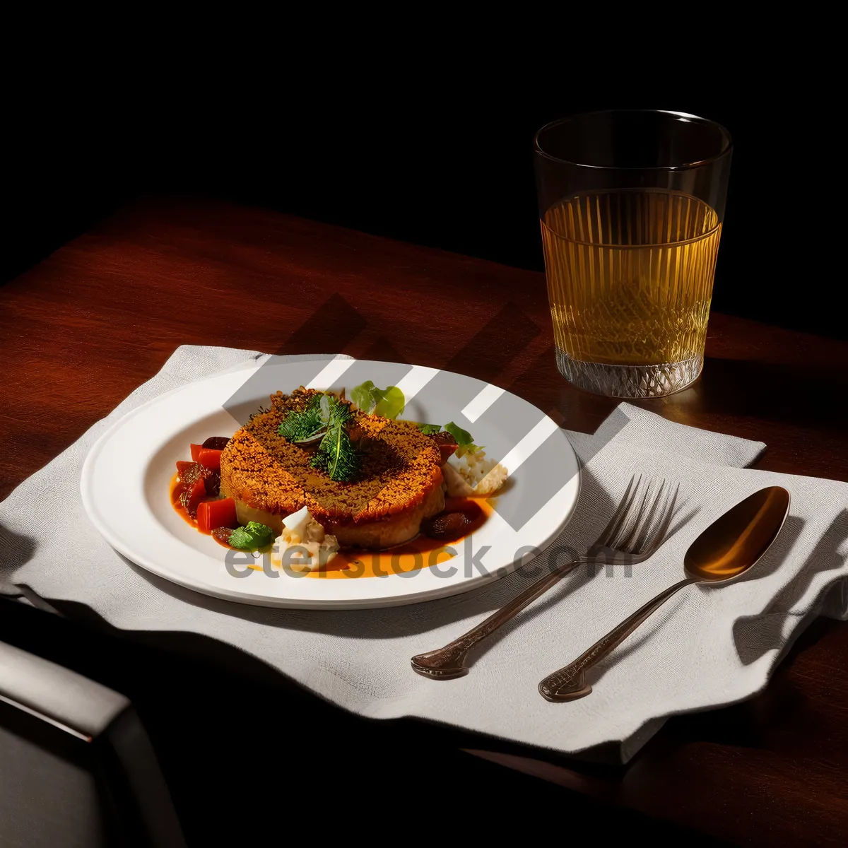 Picture of Delicious vegetable salad with fresh tomatoes and peppers.