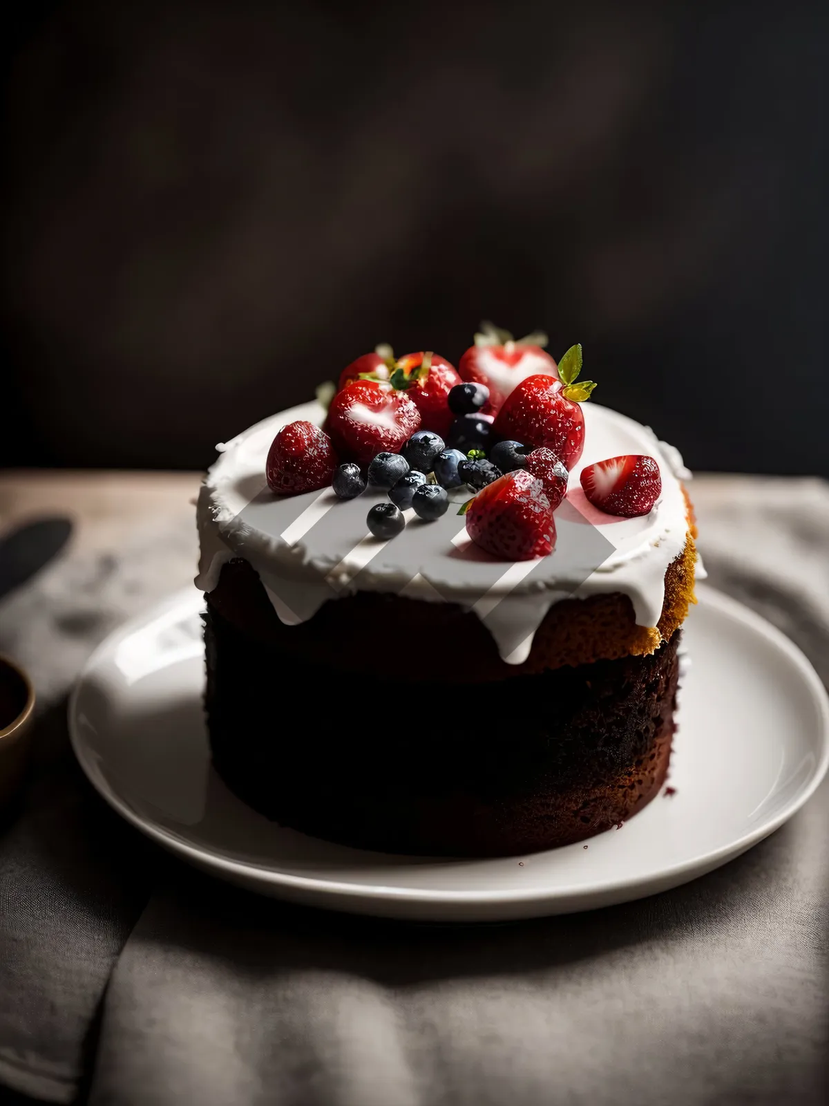 Picture of Delicious Berry Trifle with Fresh Mint