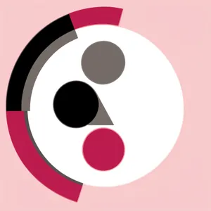 Round Shiny Web Button Set - Symbolic Graphic Circle
