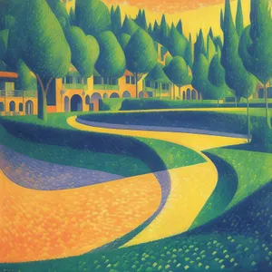 Expressive Urban Flag: Artful Graffito Decoration with Graphic Design