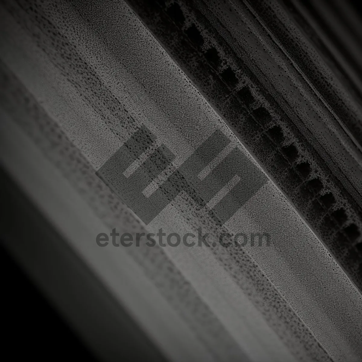 Picture of Silver Metal Theatre Curtain with Textured Lines