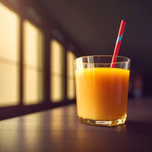 Refreshing Citrus Drink in a Glass