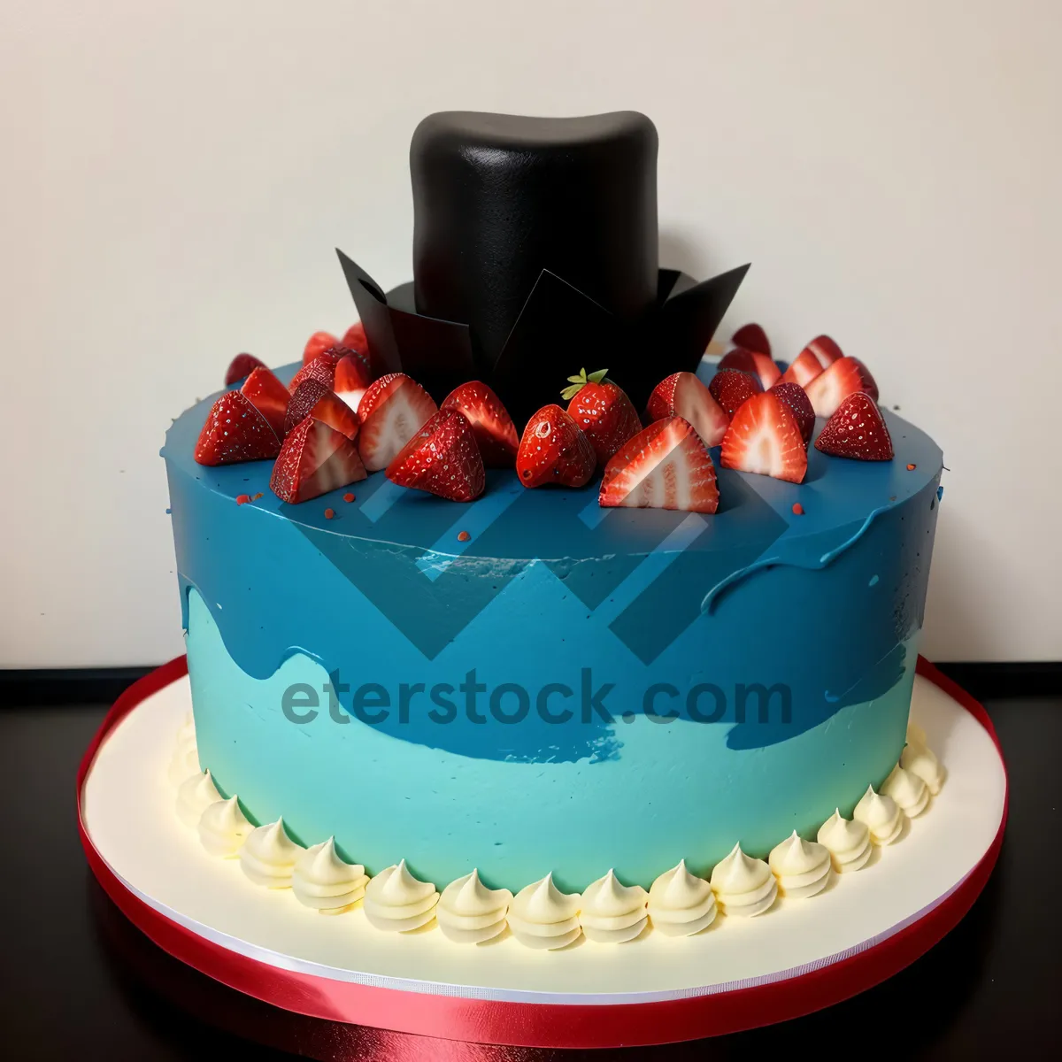 Picture of Delicious Berry Chocolate Strawberry Cream Cake