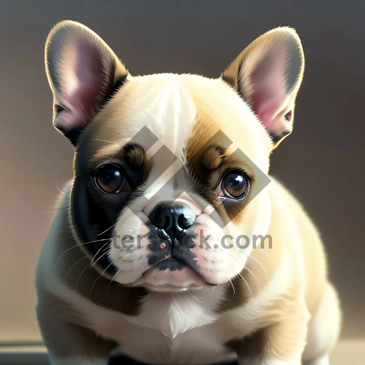 Picture of Adorable Bulldog Puppy: Wrinkle-Faced Canine Cutie