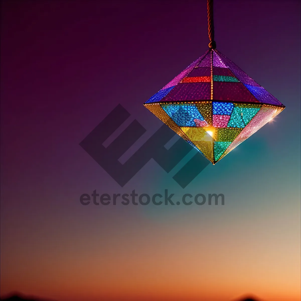 Picture of Pyramid Star Celebration Decoration Holiday Symbol Design Art