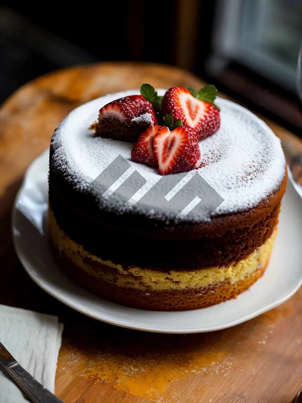 Picture of Scrumptious Berry Mint Chocolate Cake Treat