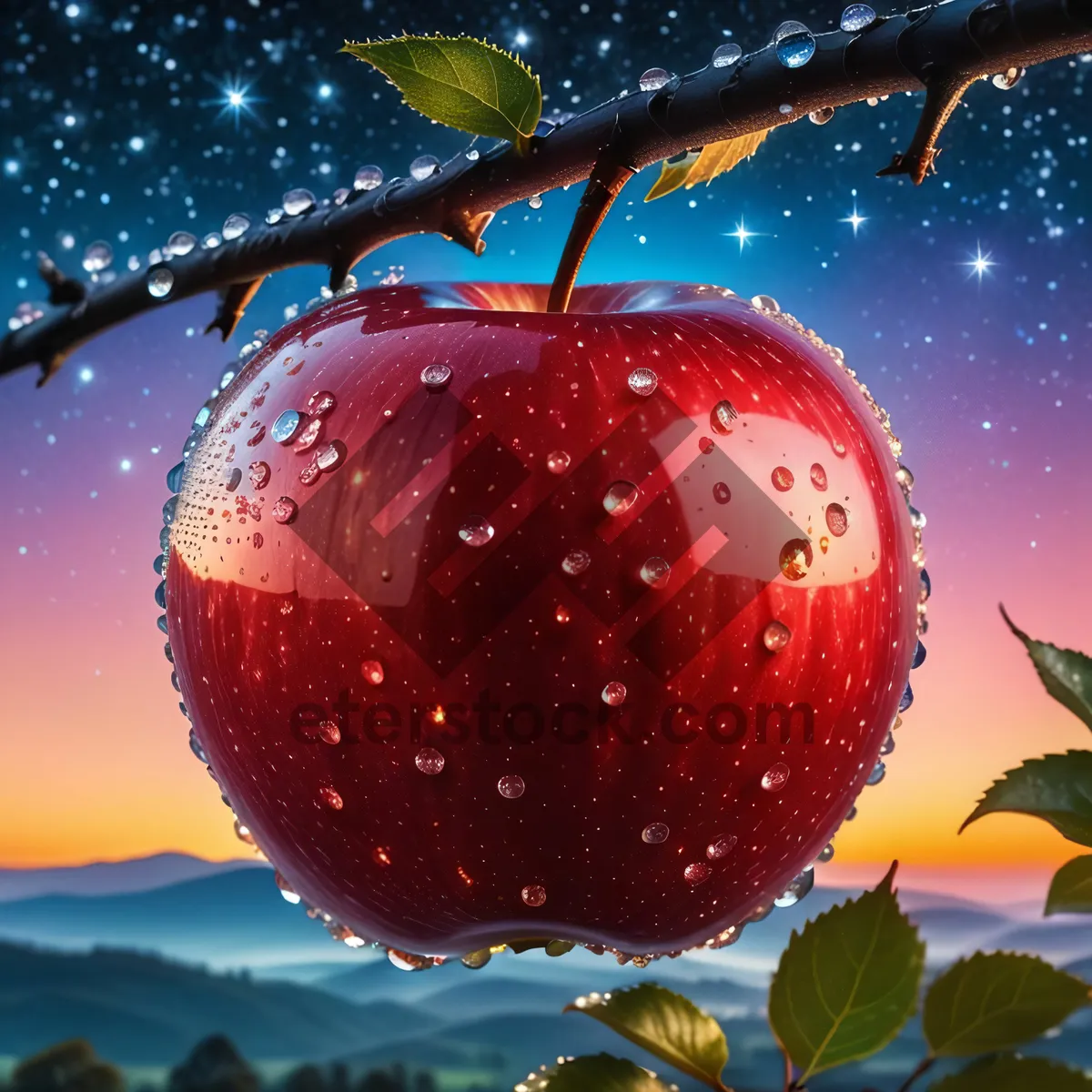 Picture of Fresh and Healthy Red Delicious Apple Object