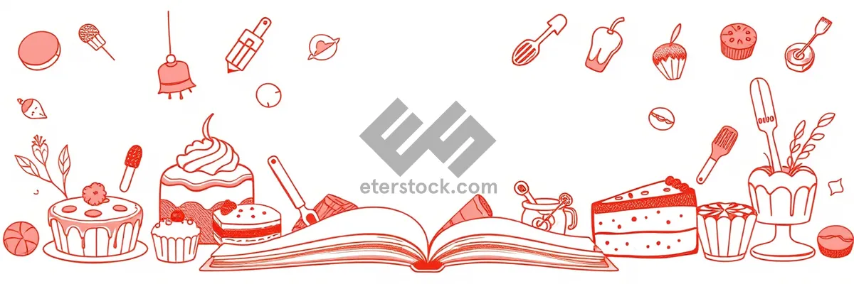 Picture of Floral Silhouette Graphic Design Element