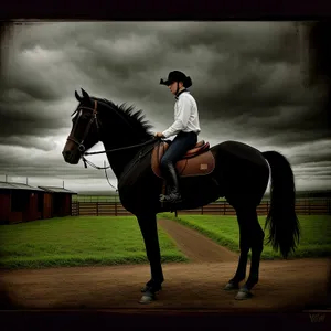 Rustic Equestrian Competition on Ranch