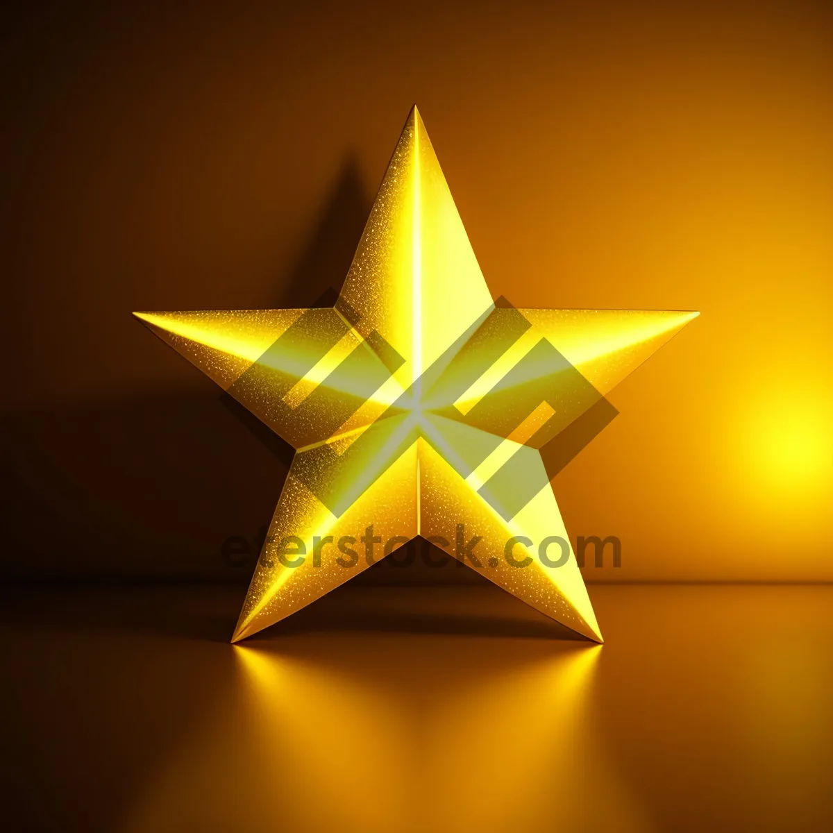 Picture of Shiny Star Icon Design - 3D Graphic Element