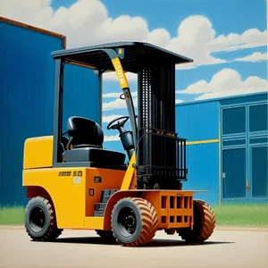 Industrial Forklift Conveyance: Heavy Machinery for Transportation