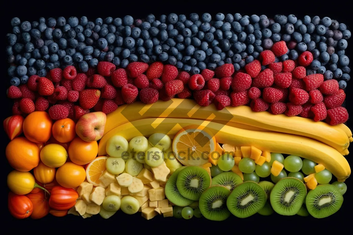 Picture of Assorted Fresh Fruits for a Healthy Diet