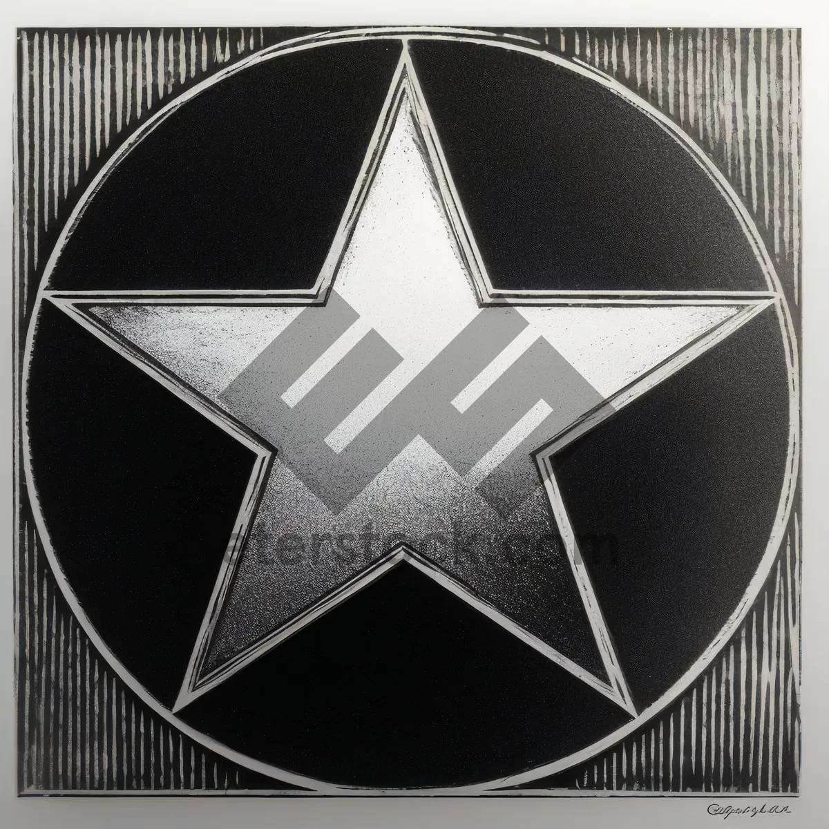 Picture of Geometric Heraldic Symbol: Intricate Gem-inspired Design