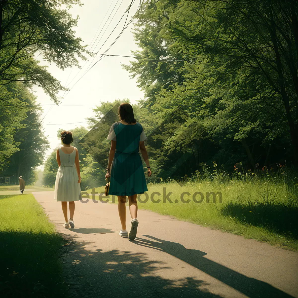 Picture of Active couple enjoying croquet in the park